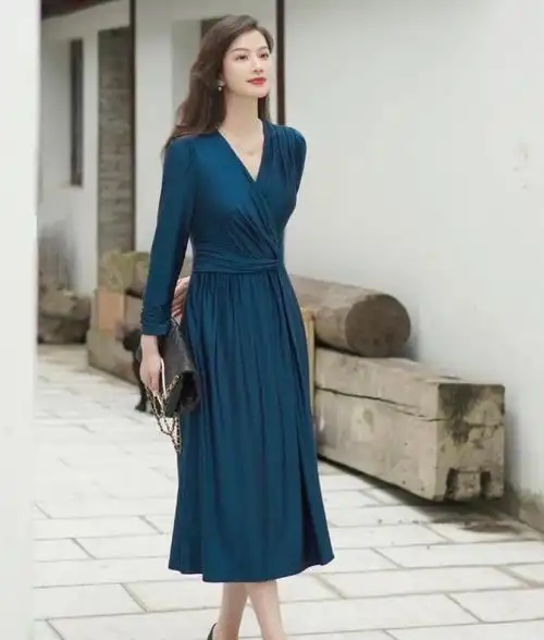 梨形身材微胖女孩显瘦连衣裙穿搭合集