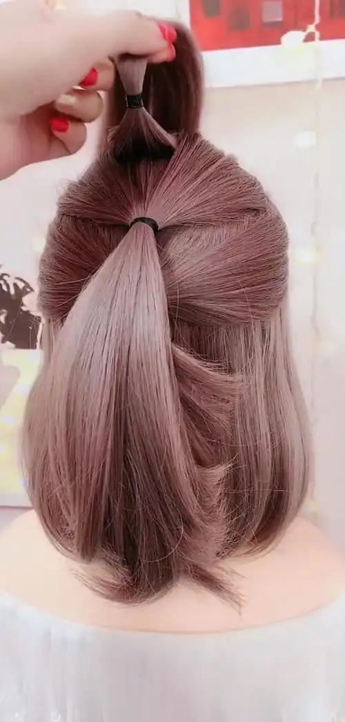 碎发多短发这样扎 简单又好看