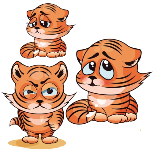 拟人动物手绘图片大全