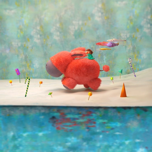 丫头骑着小毛驴 2dto3d|插画|商业插画|罗汉果儿_原创作品-站酷zcool