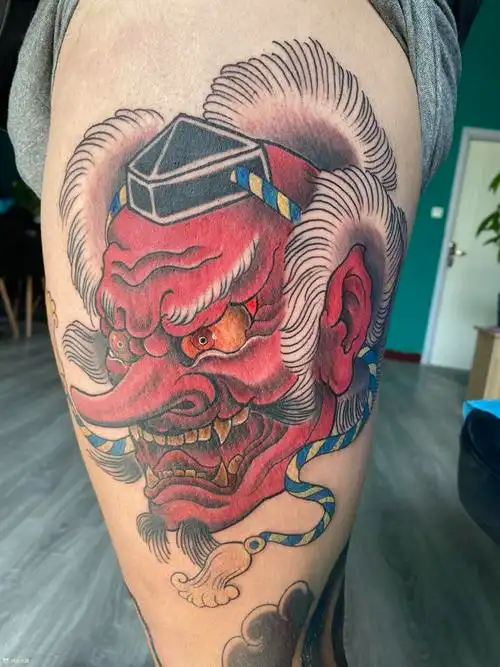 大天狗_纹身图案手稿图片_申江炜的纹身作品集