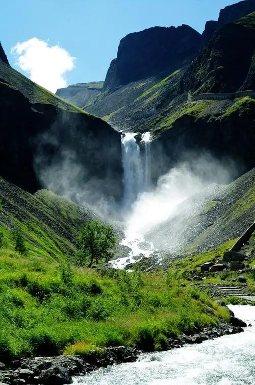 长白山览胜——瀑布