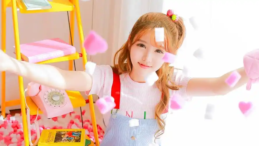 梦幻甜美的美少女图片电脑桌面壁纸