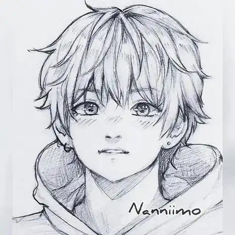 漫画人物绘画图片非常简单的女生动漫绘画图片线稿妈妈再也不动担心我