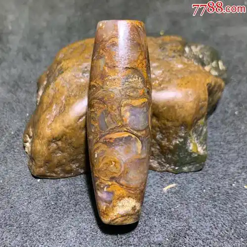 精美天然法螺石随形天珠一颗