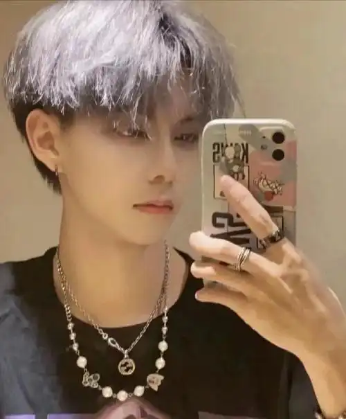 男生发色推荐雾霾紫灰色高级发色雾霾紫