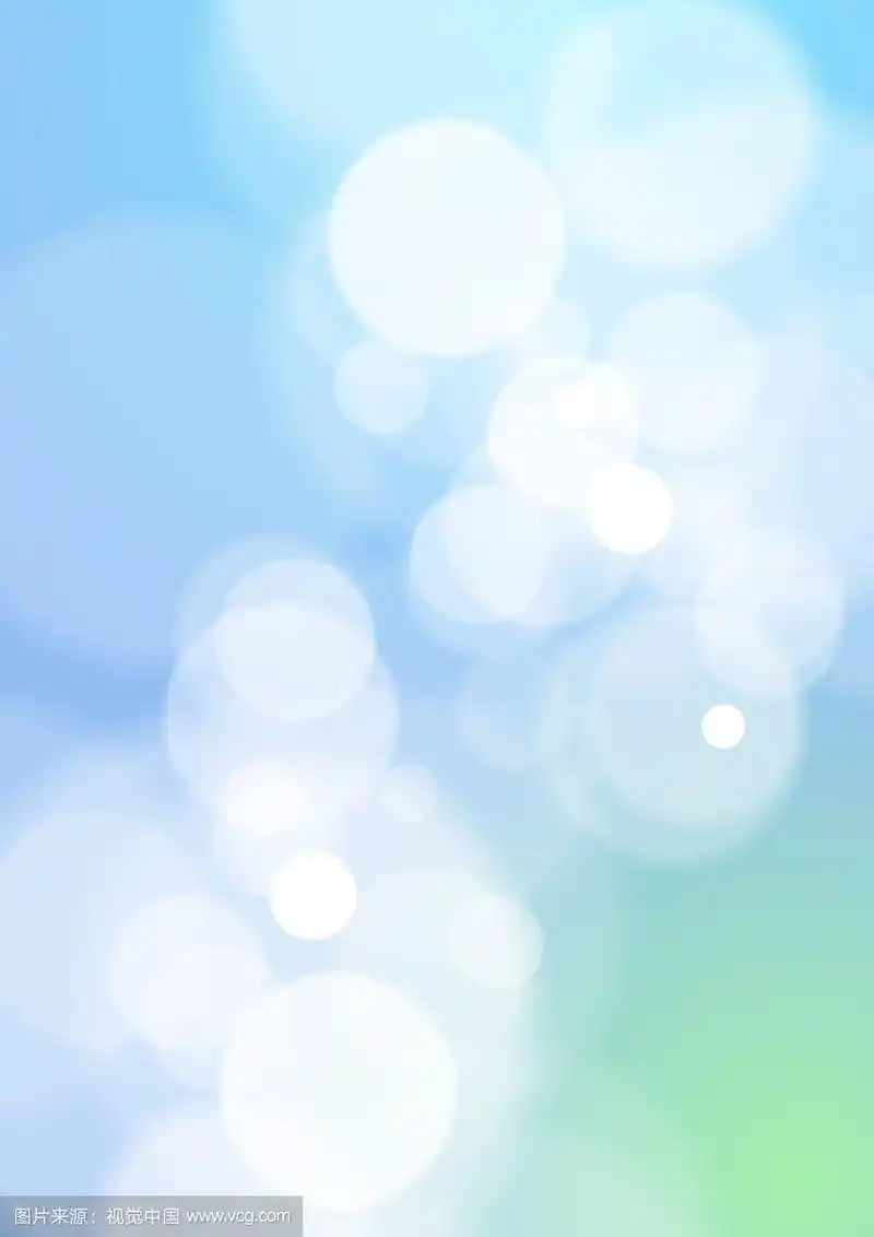 散景淡蓝色背景
