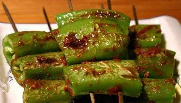 烧烤青椒烧烤青椒方法烧烤青椒做法烧烤辣椒