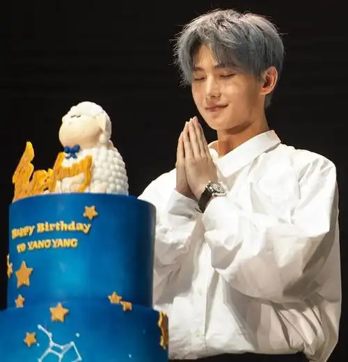 杨洋生日会温馨感人与粉丝一起制作生日蛋糕