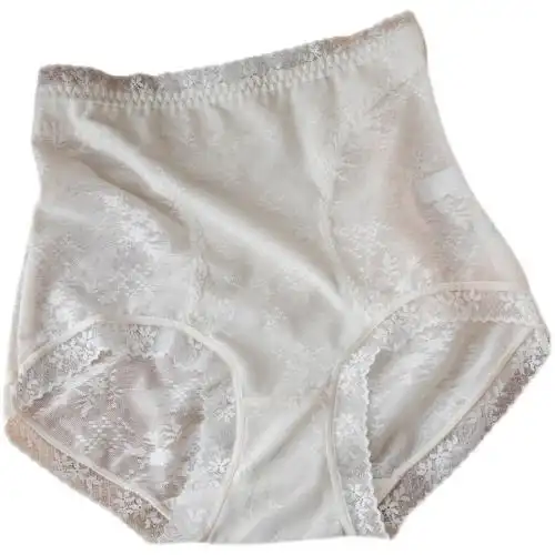 夏季中高高腰收腹内裤女士蚕丝透气包臀少女内裤