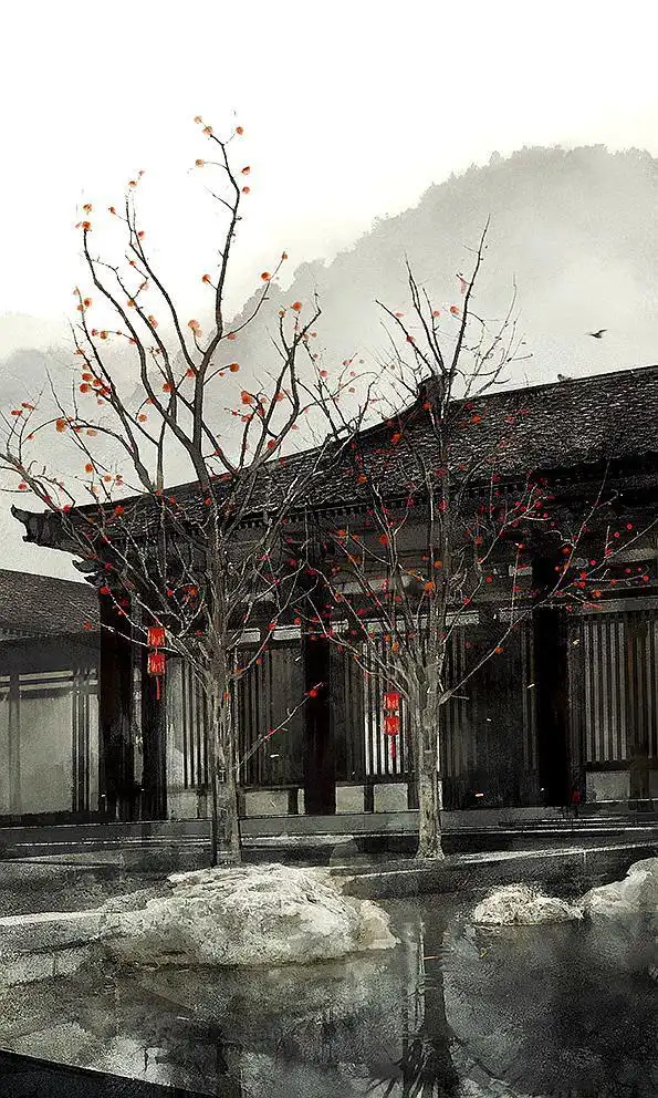 唯美古风壁纸 | 山月不知心里事,水风空落眼前花