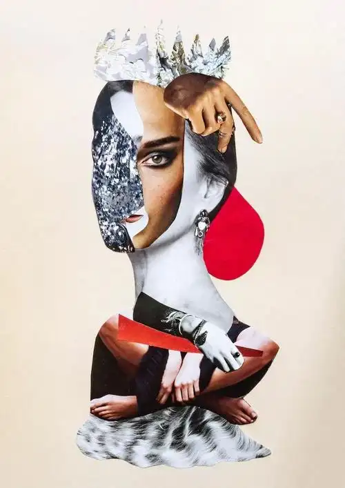 他的拼贴画,堪比时尚杂志