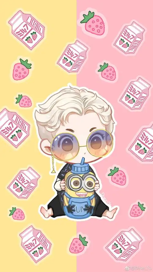 蔡徐坤|饭绘 壁纸 锁屏【超级可爱的 图源微博@diver_yu】