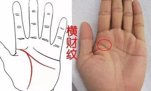 手相中的横财纹,命中注定有一笔横财!