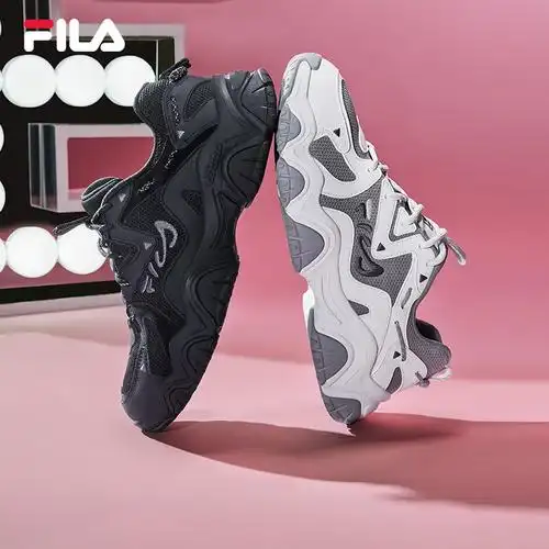 fila 斐乐猫爪4代女鞋休闲鞋2022冬季新款时尚复古运动鞋老爹鞋潮