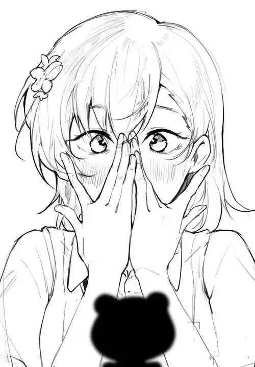 脸红当然是对着【】啦!