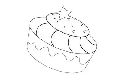 甜品简单画法及简笔画