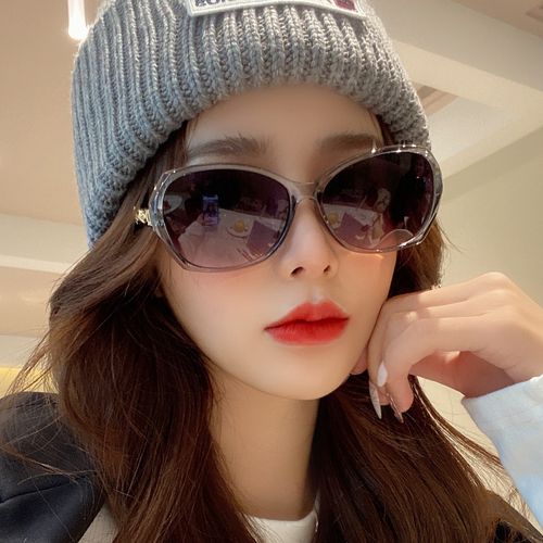 2021新款椭圆形墨镜 女欧美时尚跨境太阳眼镜 潮流防紫外线太阳镜