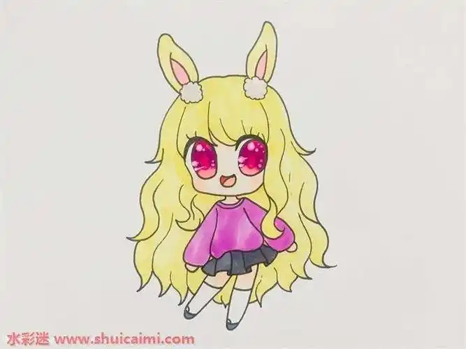 动漫人物画可爱女生怎么画可爱女生简笔画简单好看