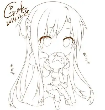 动漫q版绘画素材