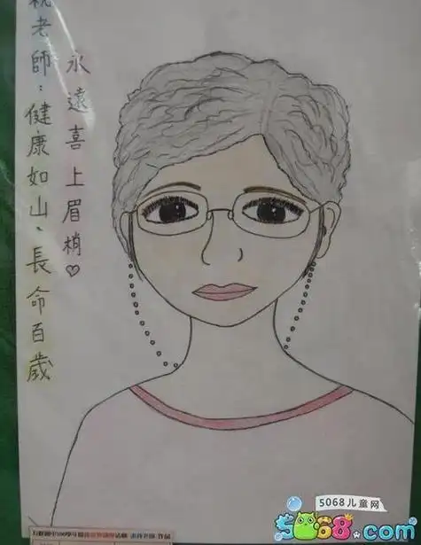 diy老师肖像画简笔画