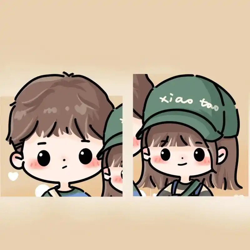 照片转q版可爱的兄妹