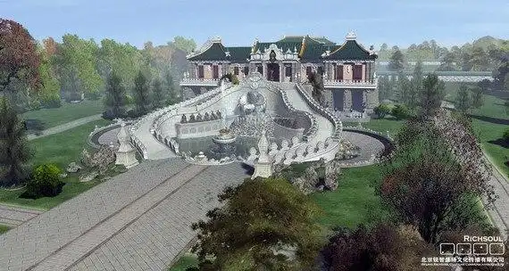 圆明园毁灭之前的图片