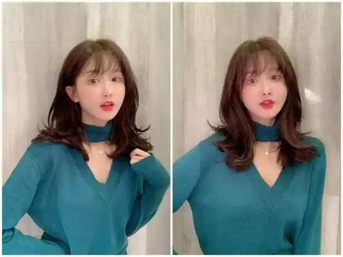 不烫的八字刘海学生