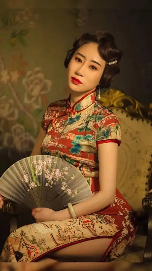 复古民国风#旗袍 旗袍美人 果然成片永远不会让大家失望!