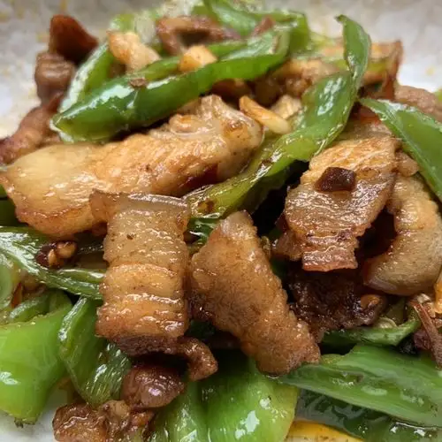 家庭版小炒肉,青椒五花肉,肥而不腻下饭菜,鲜辣香的做法