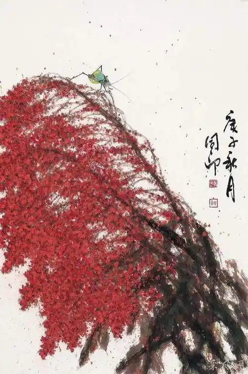 许同印写意红高粱的审美与内涵