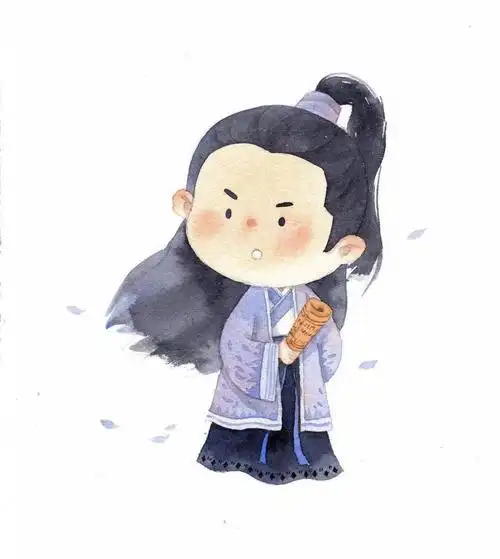 【水彩教程】画一个汉服小公子_手机搜狐网