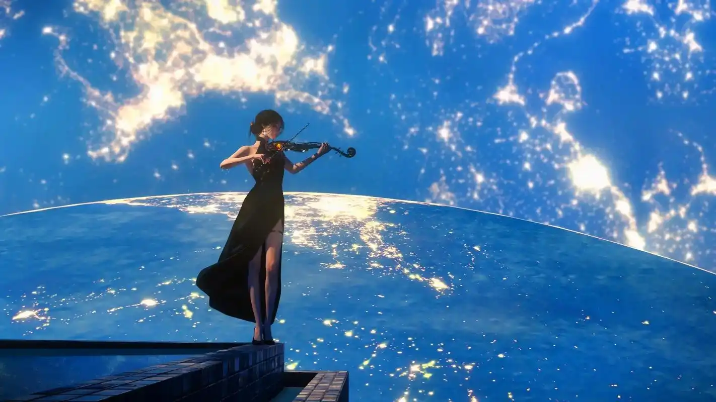 今日壁纸推荐! 1.dome4k 2.蓝色短发女孩星空 3. - 抖音