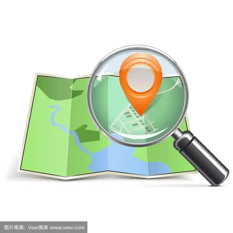 放大镜与地图指针