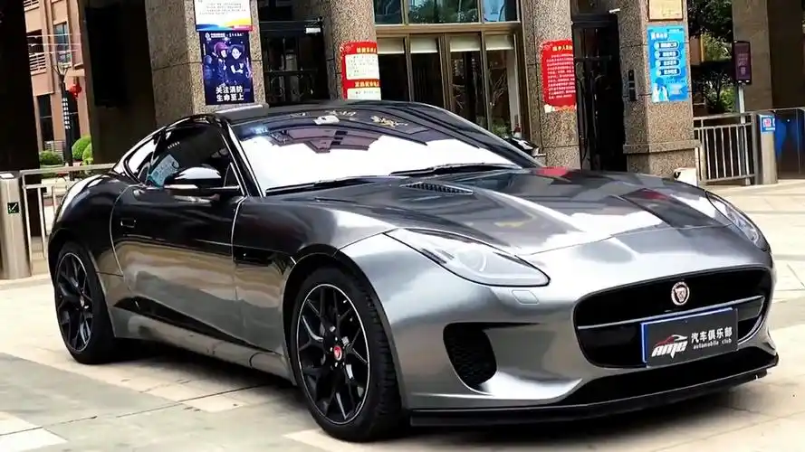 捷豹ftype车身改色贴膜漆面超亮金属钨钢效果质感太帅气