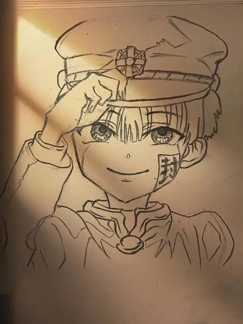 动漫人物绘画 #临摹 #二次元 #地缚少年 - 抖音