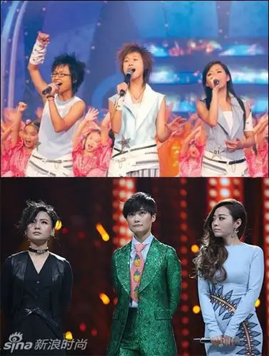 05超女三强合体 时尚品位十年激增_高清图集_新浪网