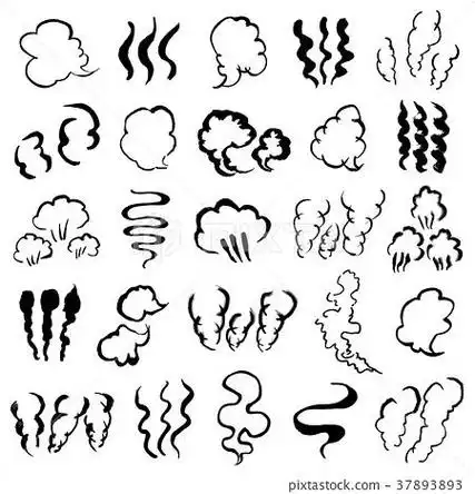 水蒸气简笔画卡通版