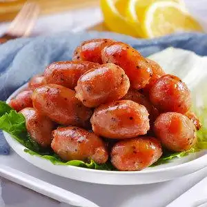 台湾风味纯肉亲亲一口肠商用小香肠烤肠全肉枣肠冷冻炭烤波波肠