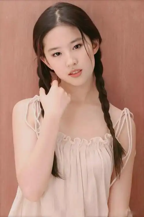 刘亦菲:麻花辫造型,更显清纯气质