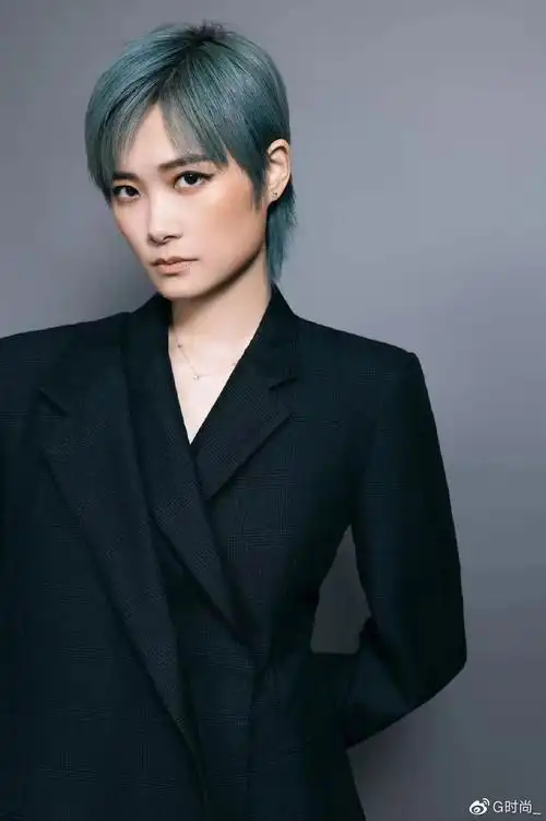 不仅是因为她浑厚的声音,更是因为她中性的装扮,甚至于男性化,她在