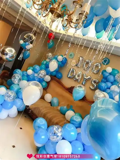 安康炫彩创意气球——生日包间布置(一)