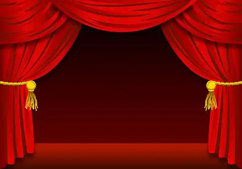 红色舞台背景素材
