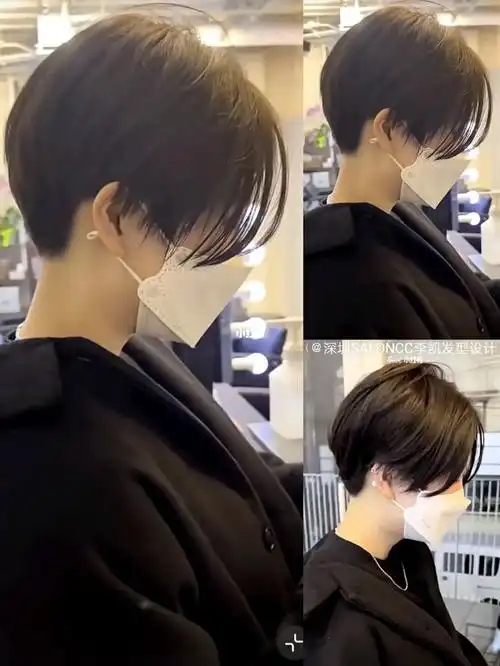 甜可酷韩国女生短发帅到爆韩式超短发