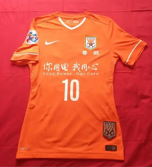 nike中超鲁能泰山15赛季亚冠主场球员版队服10号蒙蒂略_球衣装备综合