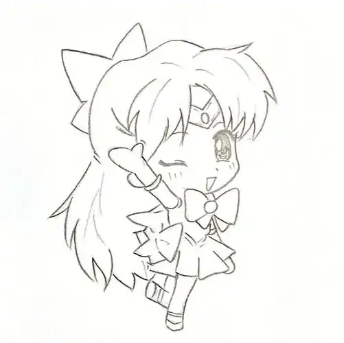 简笔画#美少女战士