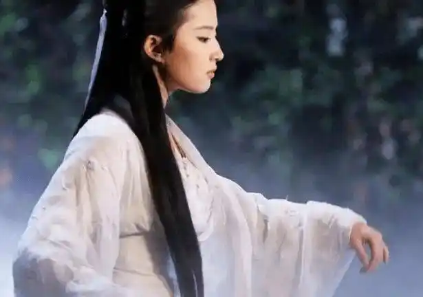 古装女星侧身:刘亦菲杨幂赵丽颖baby霍思燕陈瑶谁最让人惊艳_白衣