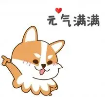 元气满满朋友圈封面柯基表情包