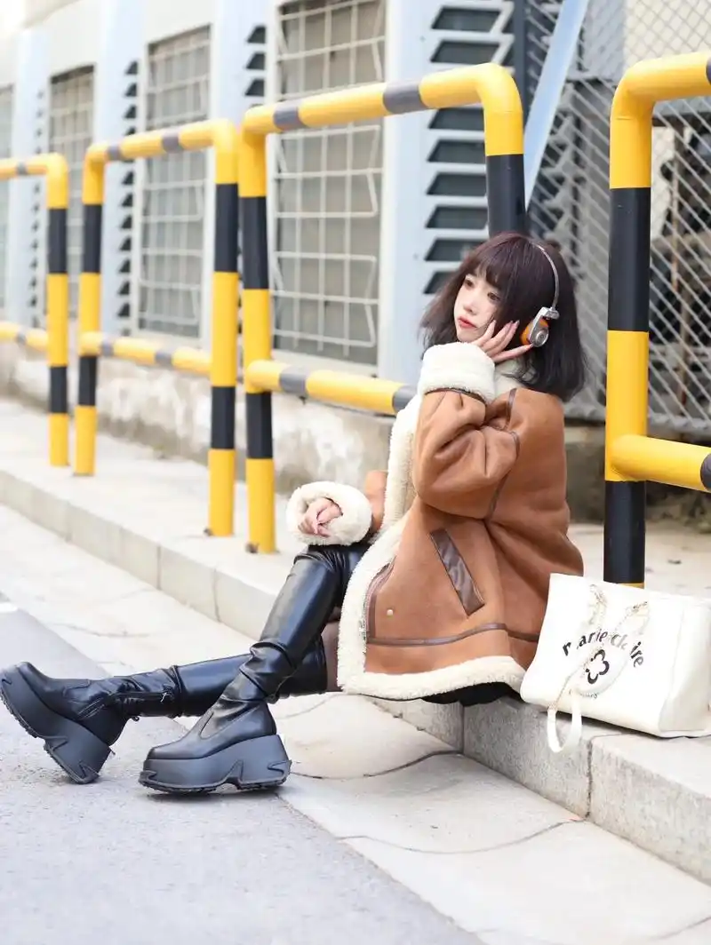 过膝靴绝绝子爱了爱了多拍拍过膝靴[灵机一动] 5