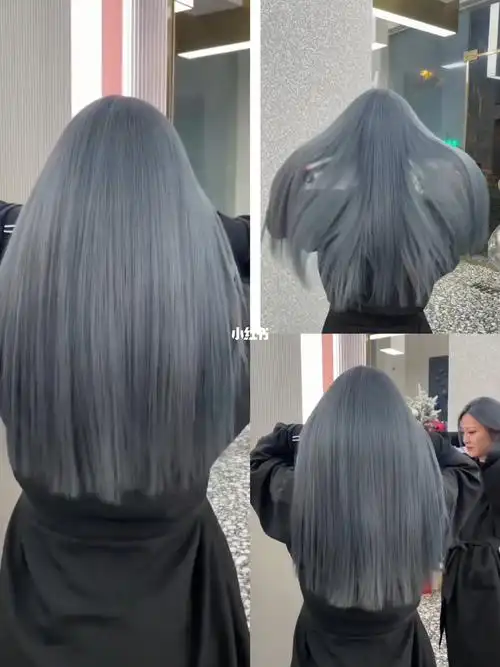 2021流行发色蓝灰色{所谓的蓝灰色染发就是在灰色系中加入蓝色的染发